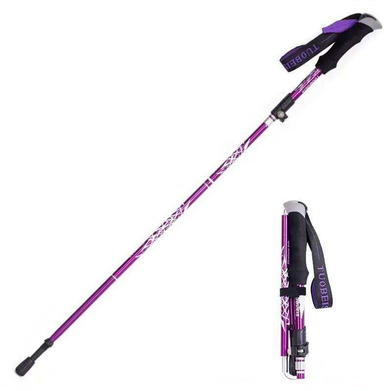 Lightweight foldable/ ultra compact hiking/trekking pole (purple)