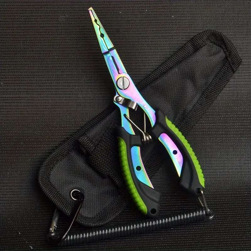Multi functional fishing pliers/multitool (green)