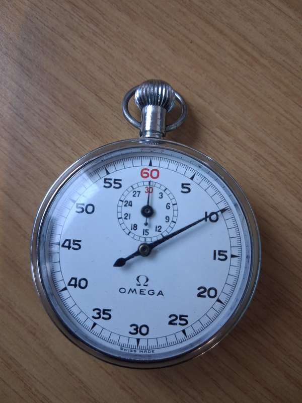 Vintage omega stop watch and watch