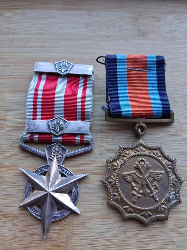 Silver police medal