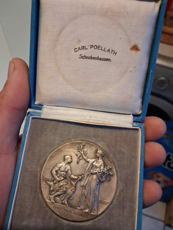 War medal in box