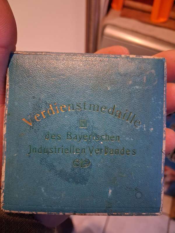 War medal in box