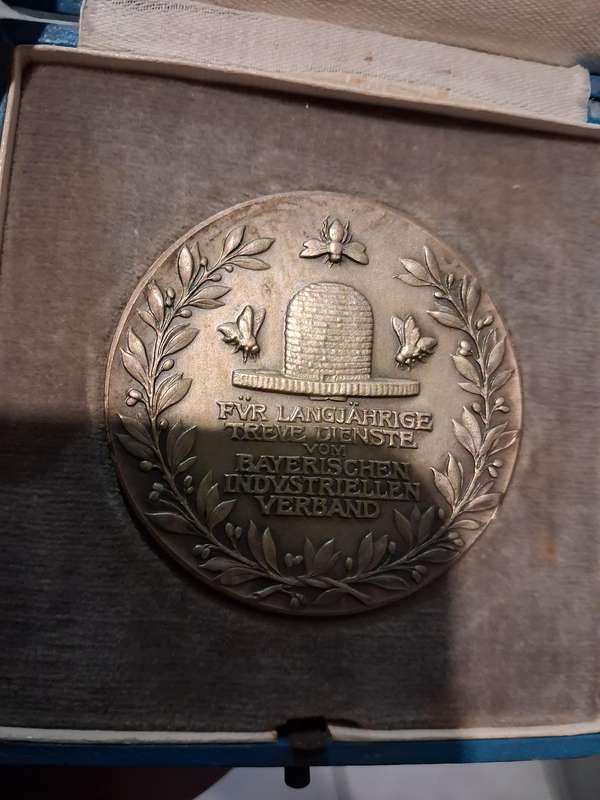 War medal in box
