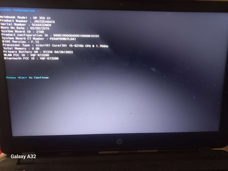 Hp 350 G1 laptop