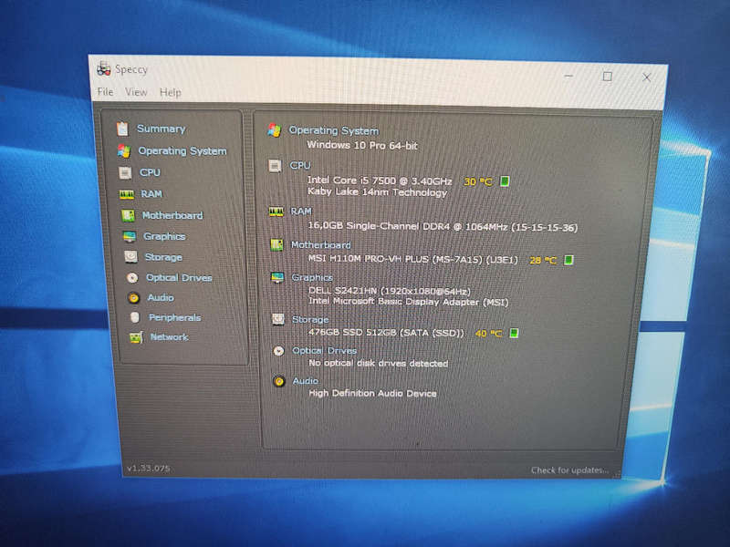 Intel Core i5 7500 PC**16GB Gskill Ram**500GB SSD**MSI Board