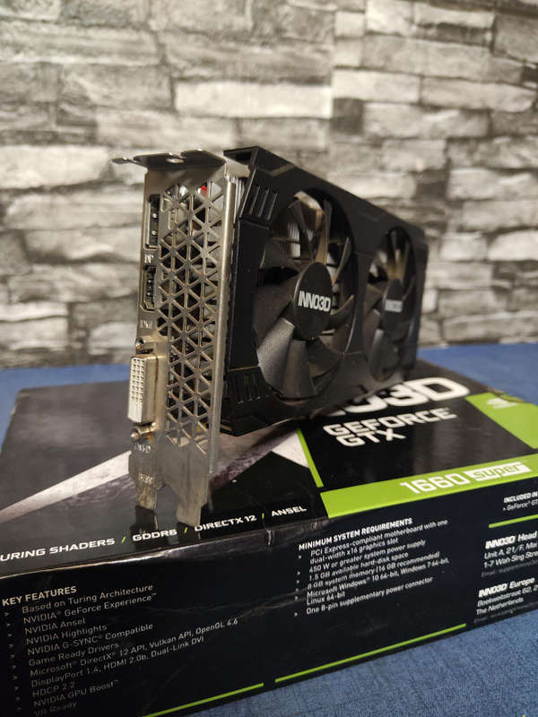 Inno3D GeForce GTX1660 Super 6GB GDDR6 Graphics Card**Original Box included**