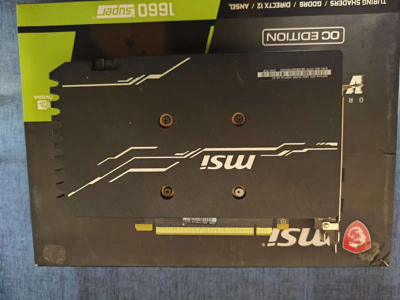 MSI Ventus XS GTX1660 Super OC Edition**6GB GDDR6**Original Box included