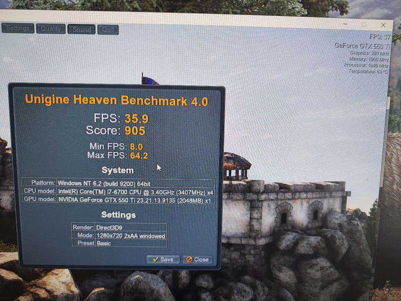 Inno3D Nvidia GTX550Ti 2GB GDDR5 Graphics Card**6Pin power needed**