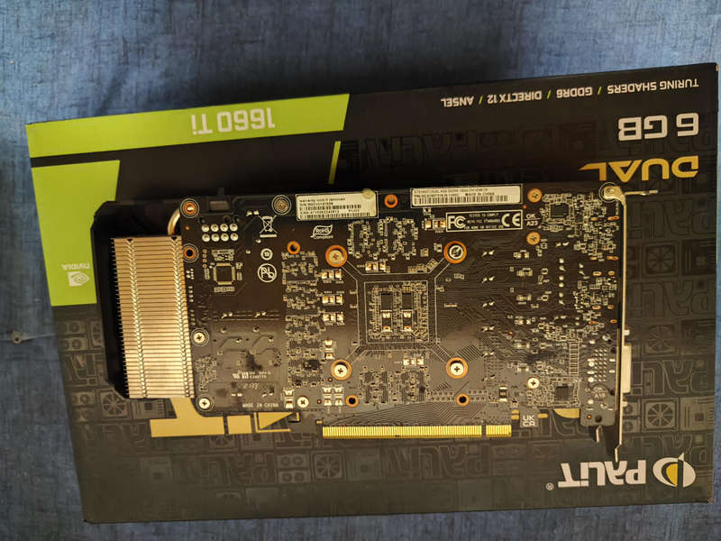 Palit Dual GeForce GTX 1660 Ti 6GB GDDR6 Graphics Card**Original Packaging**