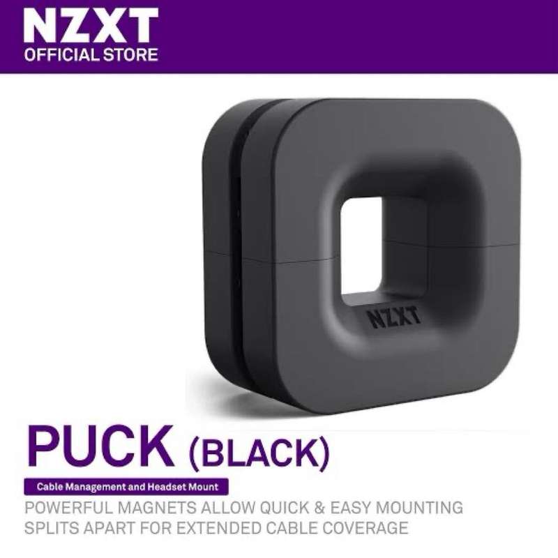NZXT Puck Black**Cable Management and Headset Mount**