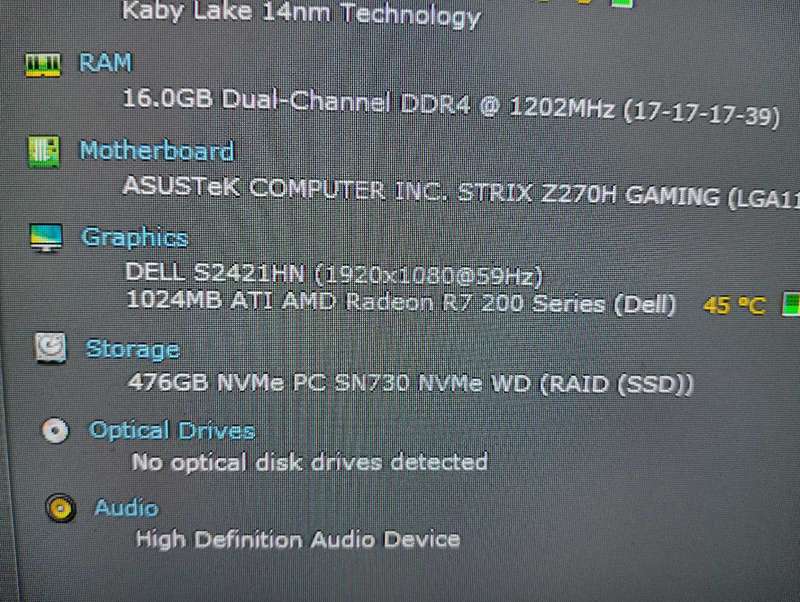 Dell AMD Radeon R7 200 Series 1GB GDDR3 Graphics Card