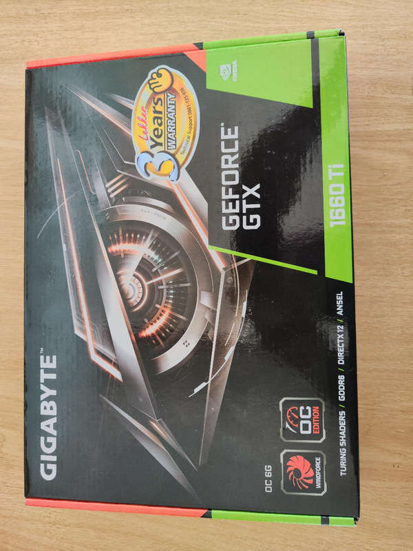 Gigabyte GTX1660 Ti 6GB Graphics card**Boxed**