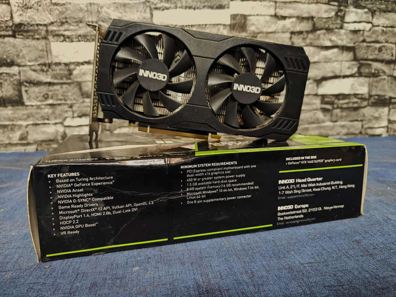Inno3D GeForce GTX1660 Super 6GB GDDR6 Graphics Card**Original Box included**