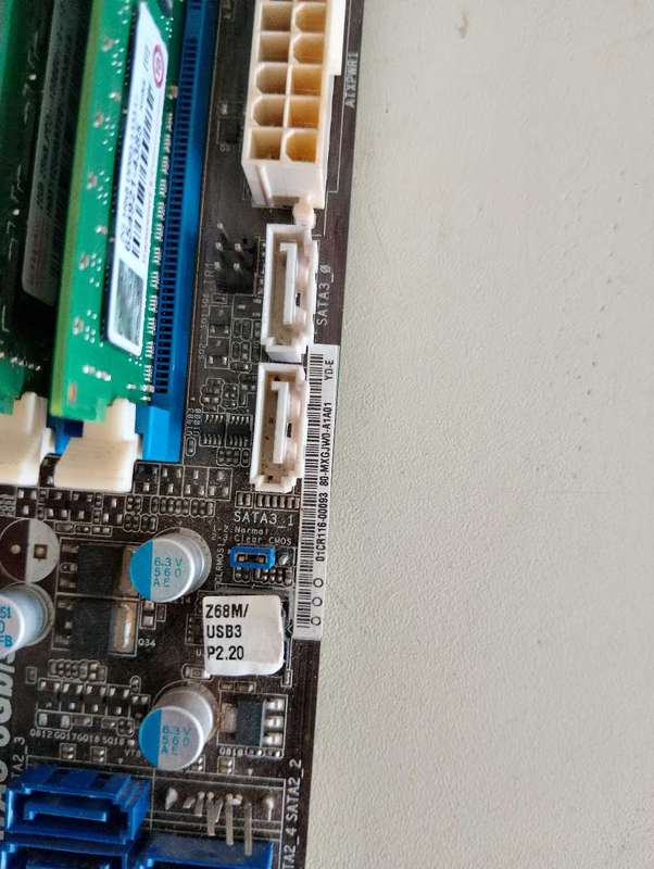 Intel Core i3 3240 Combo**ASRock z68m Motherboard**4GB DDR3 Ram**SATA port damaged