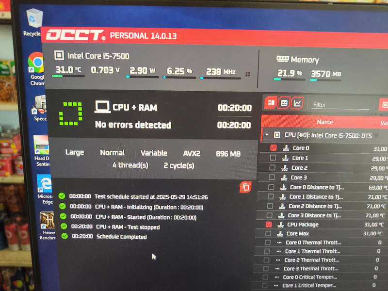 Intel Core i5 7500 PC**16GB Gskill Ram**500GB SSD**MSI Board