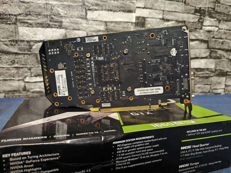 Inno3D GeForce GTX1660 Super 6GB GDDR6 Graphics Card**Original Box included**