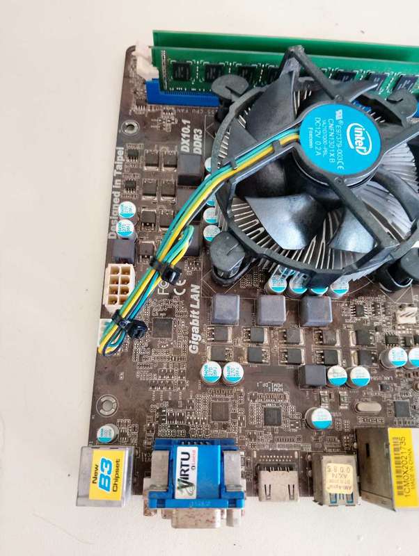 Intel Core i3 3240 Combo**ASRock z68m Motherboard**4GB DDR3 Ram**SATA port damaged