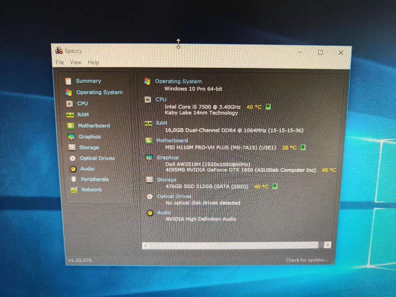 Core i5 Gaming PC**GTX1650 4GB Graphics**16GB Ram**500GB SSD