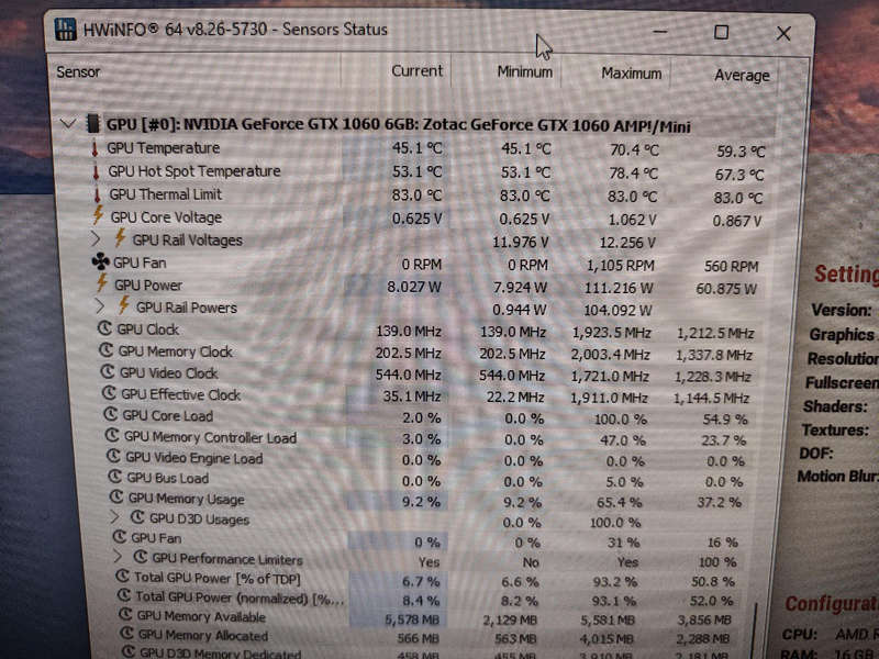 Zotac GTX1060 6GB AMP edition**6Pin Power needed**
