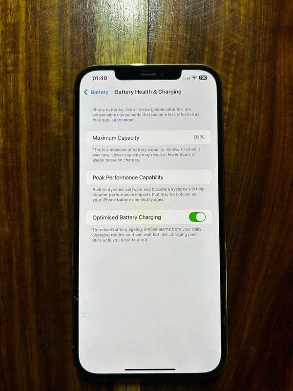 iPhone 12 Pro Max**81% Battery Health**