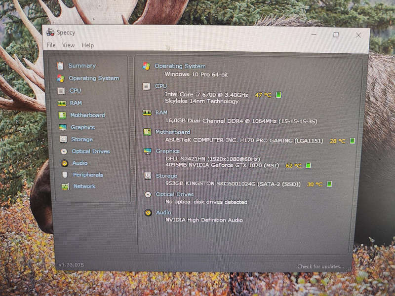 Intel Core i7 Gaming PC**GTX1070 8GB Graphics**16GB DDR4**1TB SSD