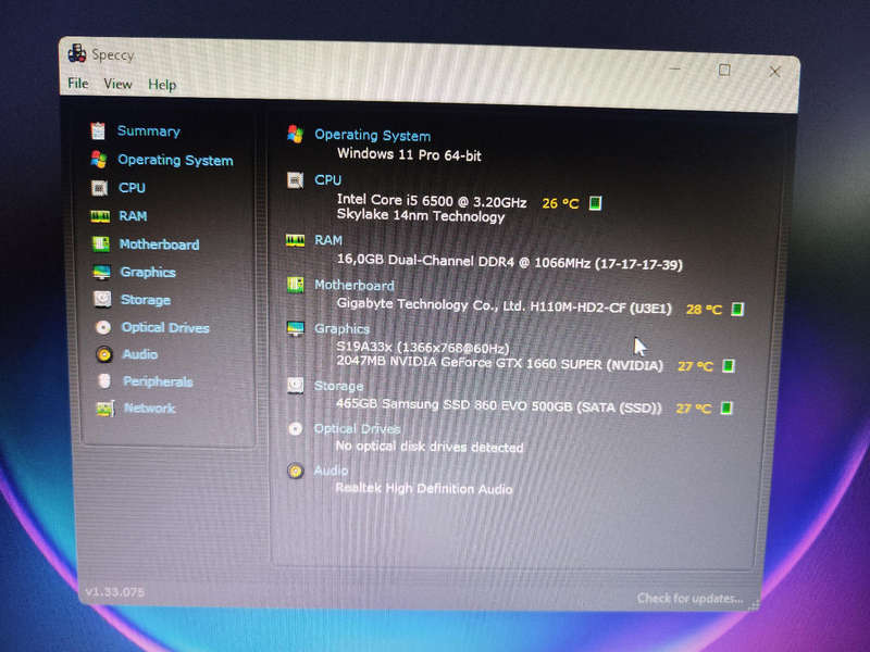 Intel Core i5 6500 Combo**16GB Ram**Gigabyte H110M Board