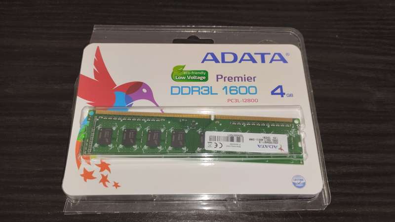 Adata 4GB, DDR3-1600MHz RAM