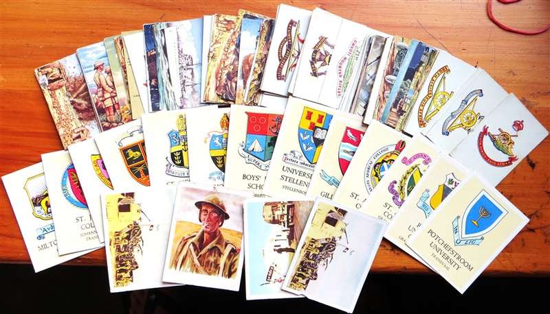 106 X Assorted Defence / War / School Crests Cigarette Cards - Bid per Card