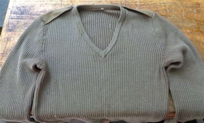 SA Army Jersey with elbows and epaulettes - repairs on jersey