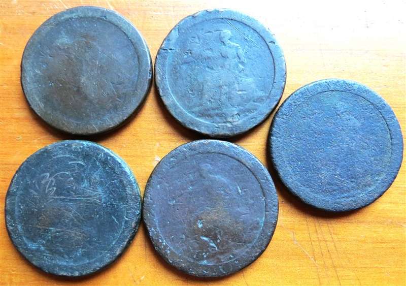 5 x 1797 GB Cartwheel Pennies - Bid per Coin