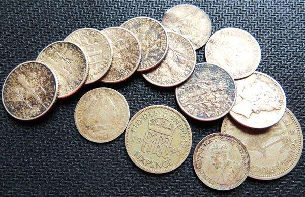 World Silver Coin Lot 33.2gr - US Dimes /GB / SA