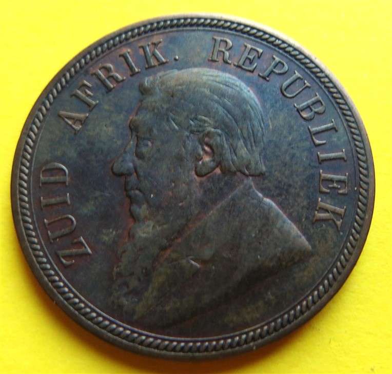 1892 ZAR Penny 1d