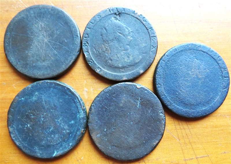 5 x 1797 GB Cartwheel Pennies - Bid per Coin