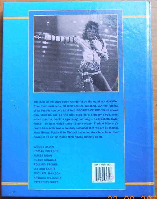 Secrets of the Stars - Allan Hall - Hardcover James Dean , Michael Jackson , Rolling Stones