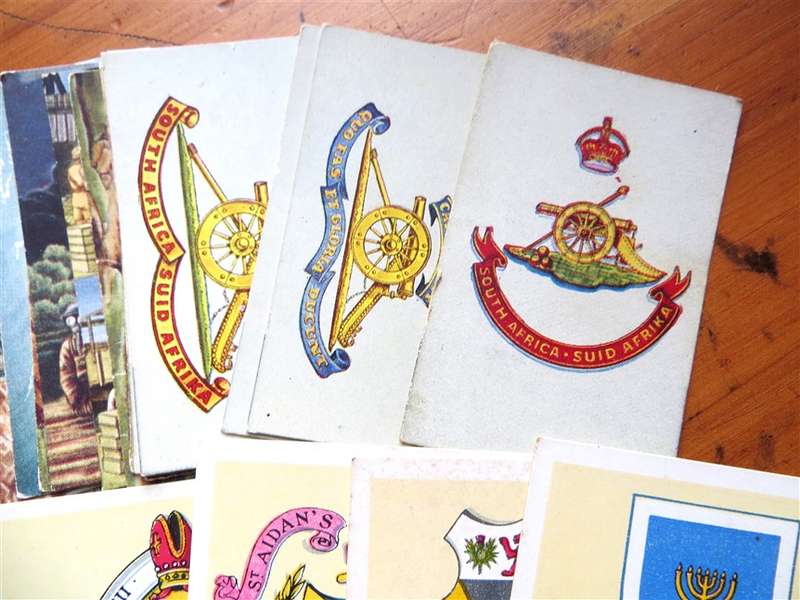 106 X Assorted Defence / War / School Crests Cigarette Cards - Bid per Card