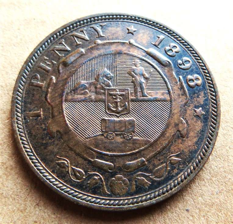ZAR 1898 Penny 1d