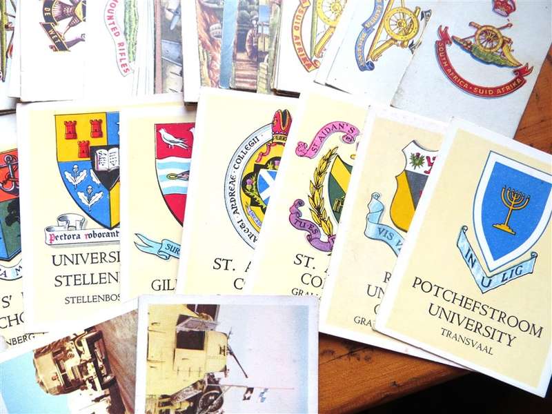 106 X Assorted Defence / War / School Crests Cigarette Cards - Bid per Card