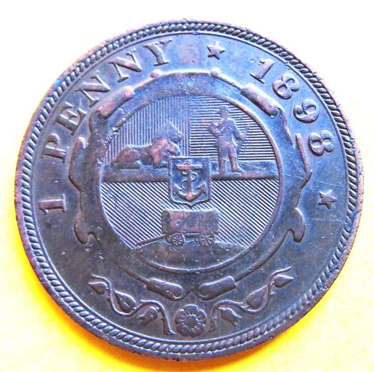 1898 ZAR Penny 1d
