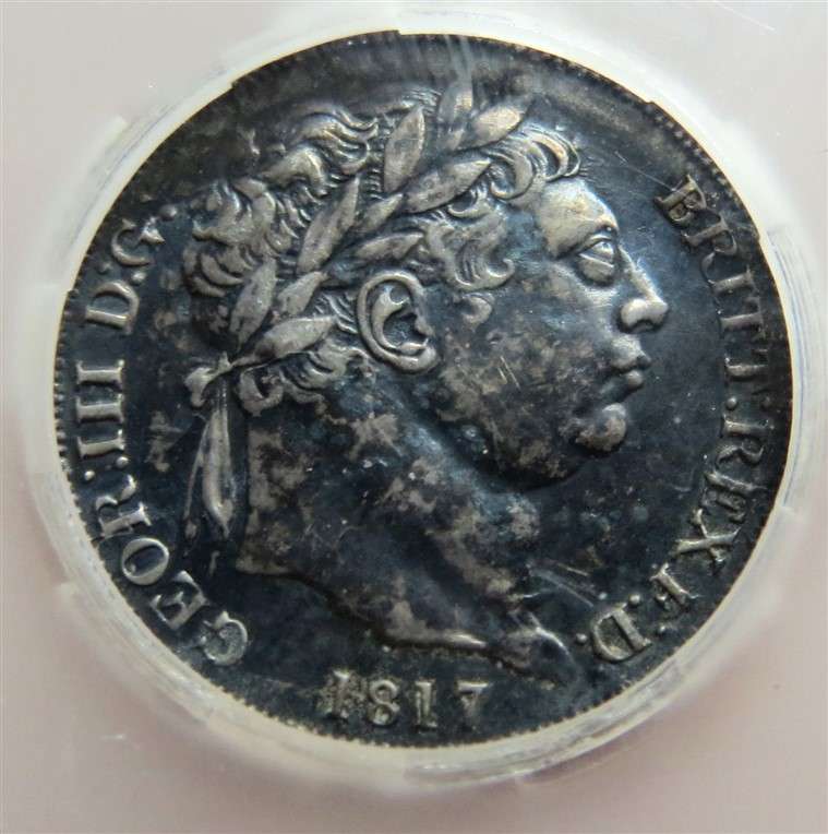 1816 GB Silver 6d AU53 George III AU53 Graded