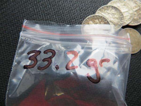 World Silver Coin Lot 33.2gr - US Dimes /GB / SA