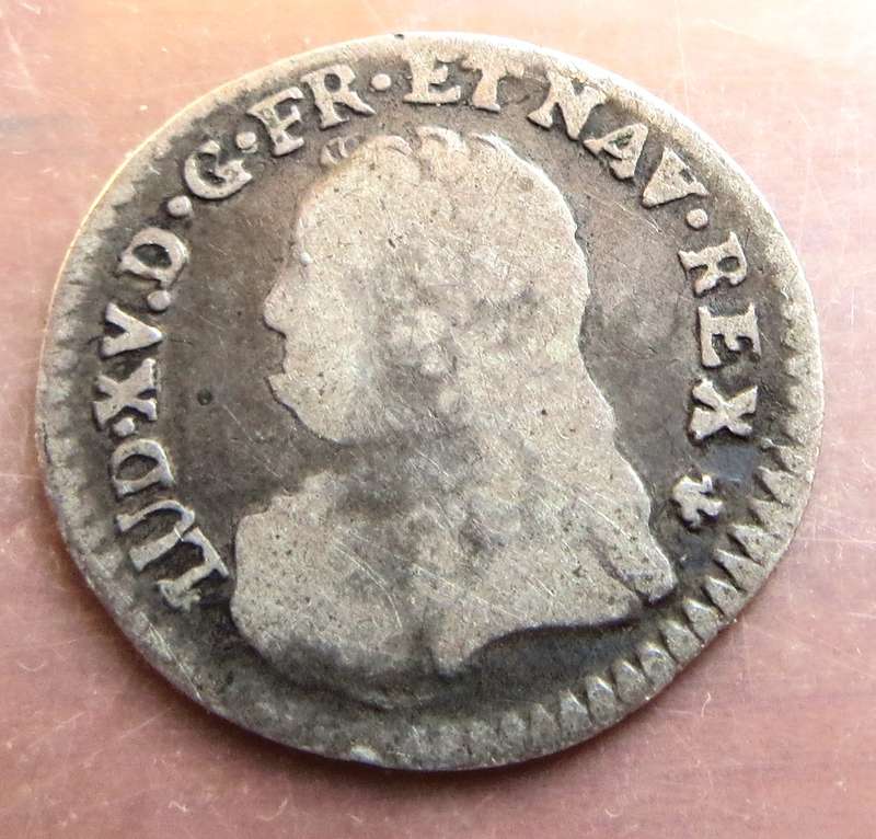 1728 France 1/20 Ecu Louis XV Silver Coin 18mm