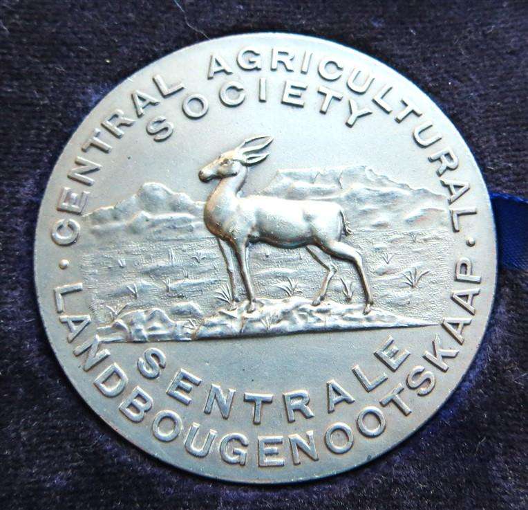 1938 Large Silver Medallion 43.6gr 0.925 Central Agricultural Society