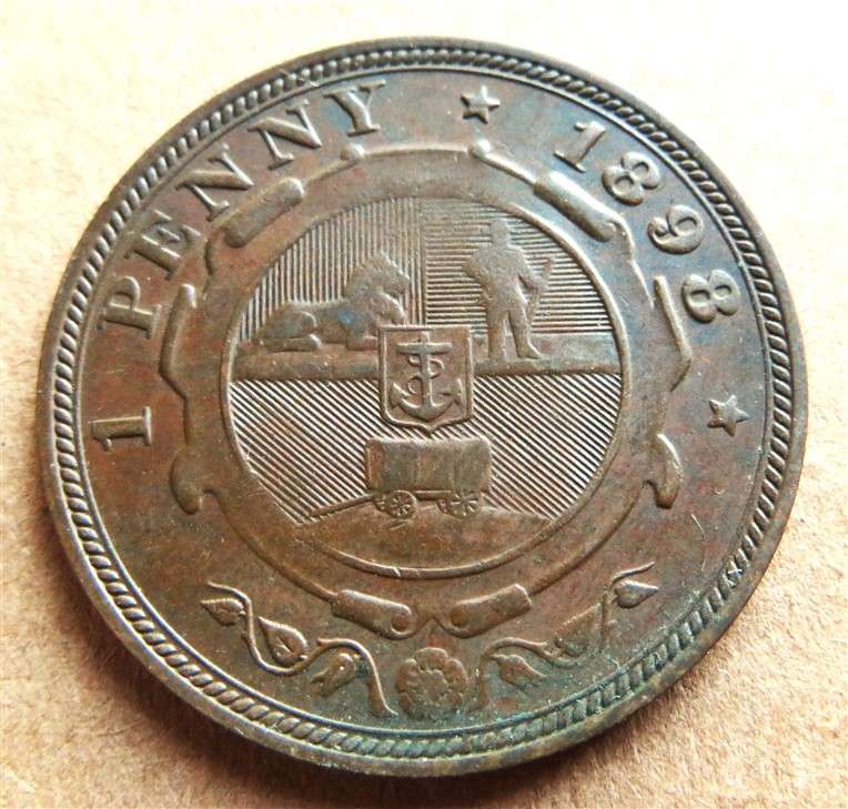 ZAR 1898 Penny 1d