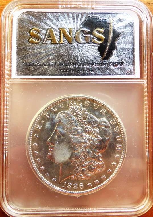 1886(S) Morgan Dollar Silver Graded MS62