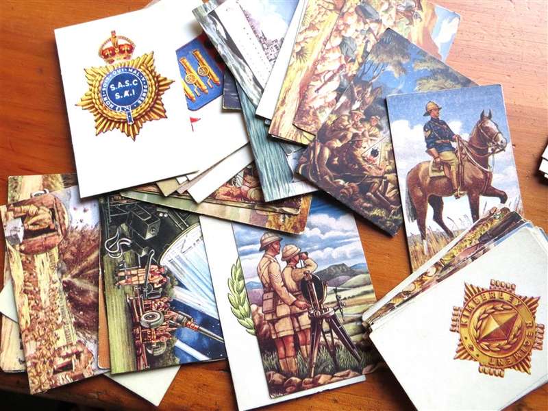 106 X Assorted Defence / War / School Crests Cigarette Cards - Bid per Card