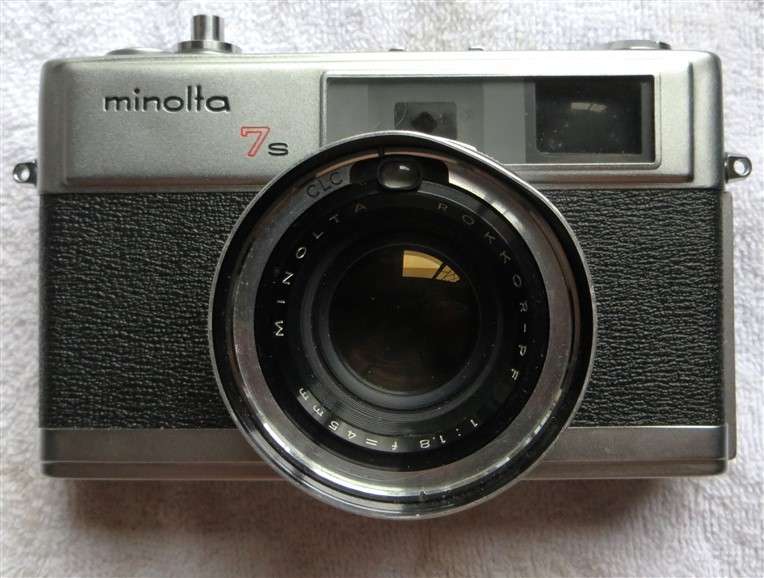 Minolta 7s Rokkor Rangefinder Film Camera - Untested - Sold As Is