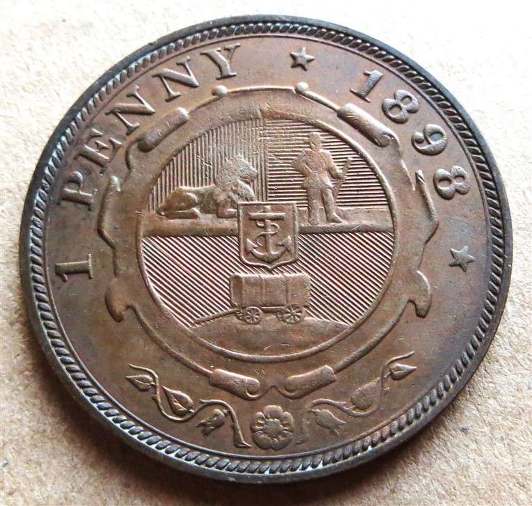 ZAR 1898 Penny 1d