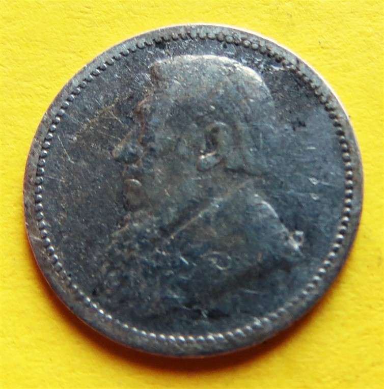 1893 ZAR 0.925 Silver 3d Three Pence Coin