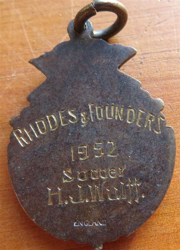 1952 Rhodes & Founders Soccer Medallion