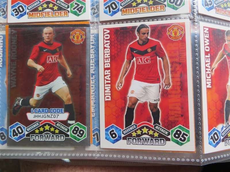 396 x Topps  2009/10 Match Attax Soccer Cards - Rooney/Managers/Man of the Match
